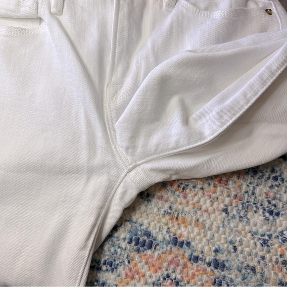 FRAME Braided Crop Mini Boot Cut Jeans in Blanc White Sz. 23 - Picture 7 of 12